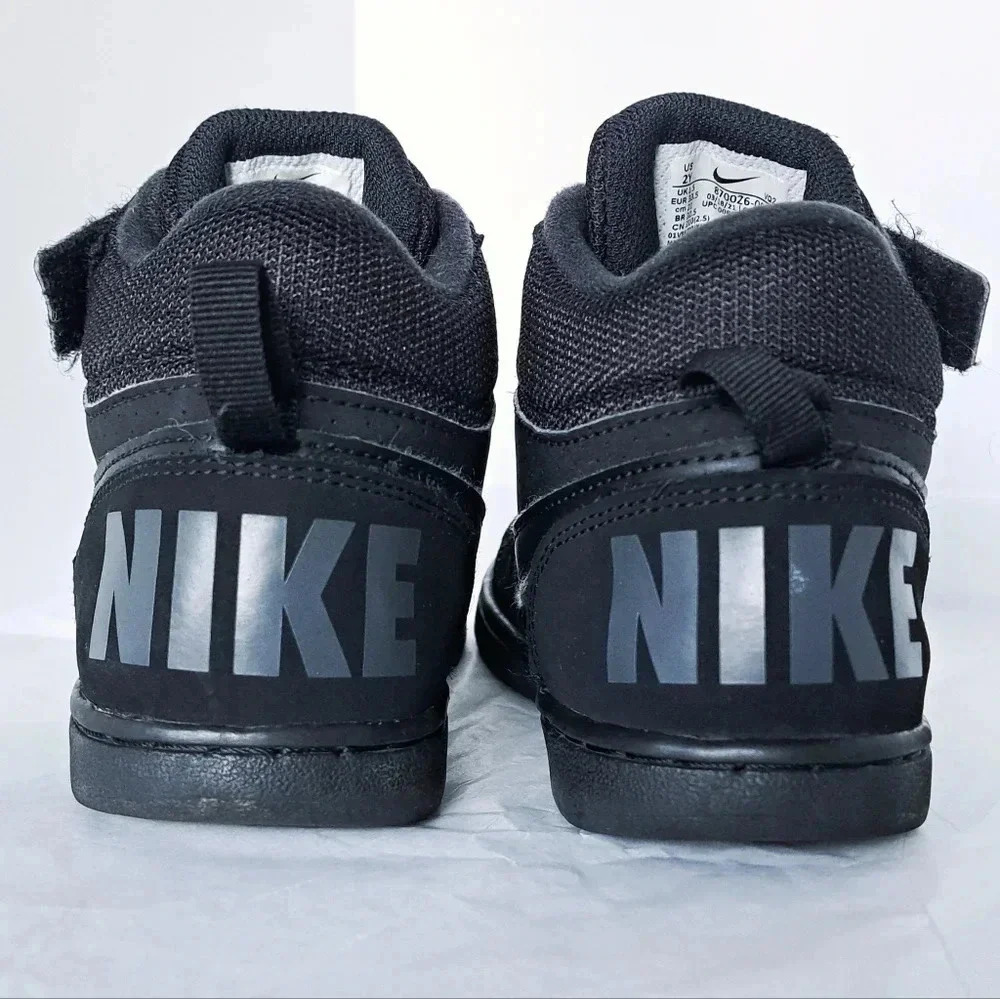 Nike PS Court Borough 2 Mid Black 1.5Y (21cm) - Picture 7 of 8